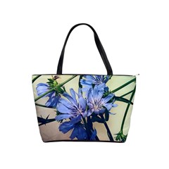 Blue Wildflowers Classic Shoulder Handbag by bloomingvinedesign