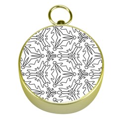 Pattern Design Pretty Cool Art Gold Compasses by Wegoenart