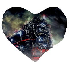 Steam Locomotive Br 99 Historically Large 19  Premium Heart Shape Cushions