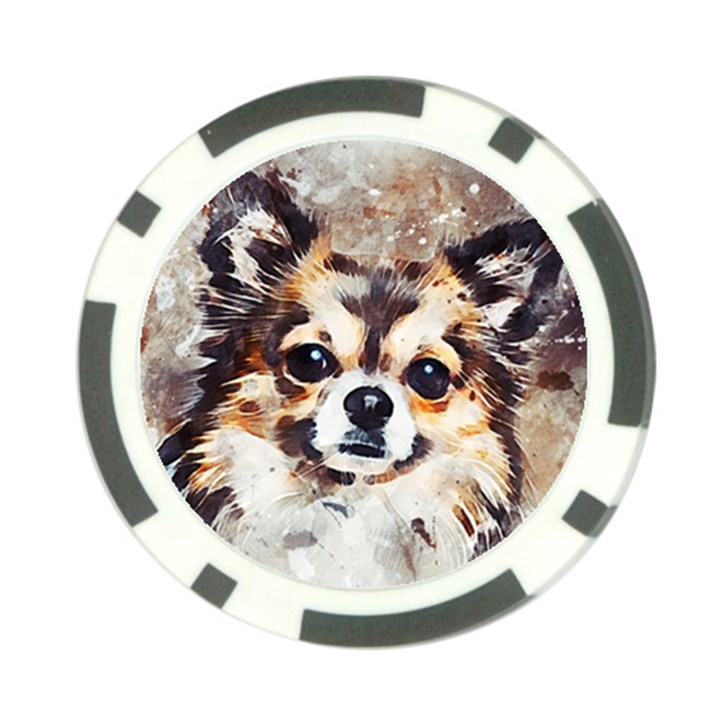 Chihuahua Dog Cute Pets Small Poker Chip Card Guard