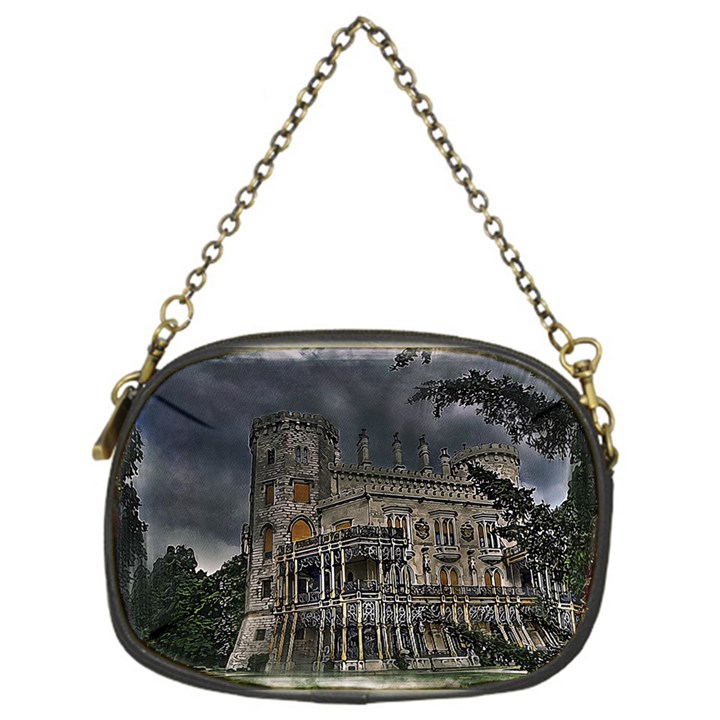 Castle Mansion Architecture House Chain Purse (One Side)
