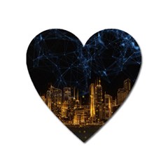 Architecture Buildings City Heart Magnet by Wegoenart