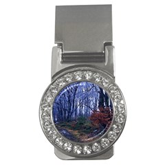 Forest Beeches Way Winter Snow Money Clips (cz)  by Wegoenart