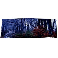 Forest Beeches Way Winter Snow Body Pillow Case (dakimakura) by Wegoenart