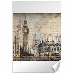 London Westminster Bridge Building Canvas 20  X 30  by Wegoenart