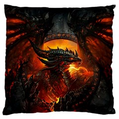 Dragon Fire Fantasy Art Large Cushion Case (One Side)