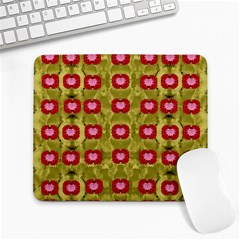 Happy Floral Days In Colors Large Mousepads by pepitasart