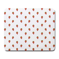 Cartoon Style Strawberry Pattern Large Mousepads by dflcprintsclothing