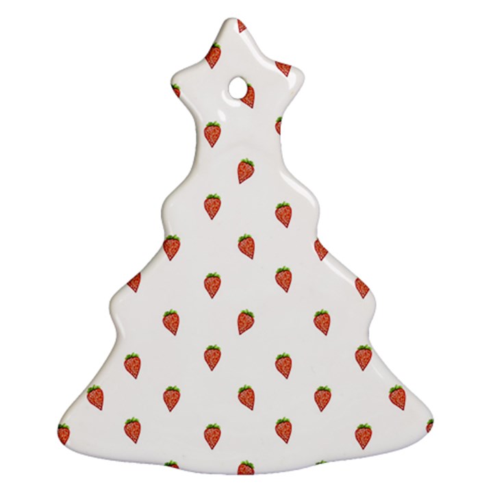 Cartoon Style Strawberry Pattern Ornament (Christmas Tree) 