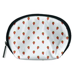 Cartoon Style Strawberry Pattern Accessory Pouch (medium) by dflcprintsclothing