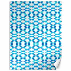 Fabric Geometric Aqua Crescents Canvas 36  x 48 