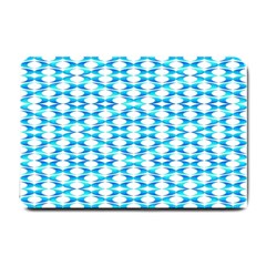 Fabric Geometric Aqua Crescents Small Doormat 
