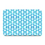 Fabric Geometric Aqua Crescents Plate Mats 18 x12  Plate Mat