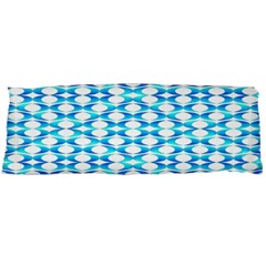 Fabric Geometric Aqua Crescents Body Pillow Case (Dakimakura)