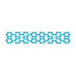 Fabric Geometric Aqua Crescents Flano Scarf (Mini) Back