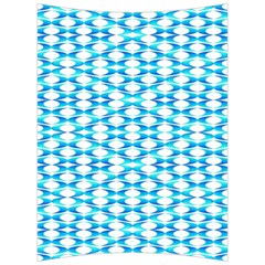 Fabric Geometric Aqua Crescents Back Support Cushion