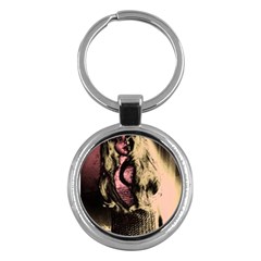 Ghostly Doll Key Chain (round) by snowwhitegirl