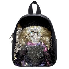 Cat Ears Doll Stained Glass School Bag (small) by snowwhitegirl