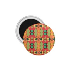 Pattern Orange Green African 1 75  Magnets by Wegoenart