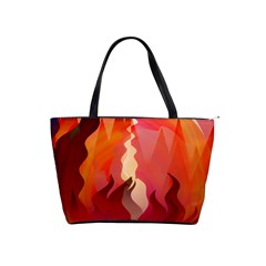 Fire Abstract Cartoon Red Hot Classic Shoulder Handbag by Wegoenart