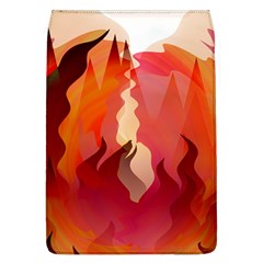 Fire Abstract Cartoon Red Hot Removable Flap Cover (l) by Wegoenart