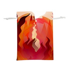 Fire Abstract Cartoon Red Hot Lightweight Drawstring Pouch (m) by Wegoenart