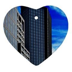 Architecture Frankfurt Houses Heart Ornament (two Sides) by Wegoenart