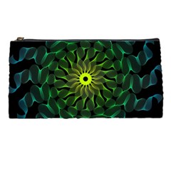 Abstract Ribbon Green Blue Hues Pencil Cases by Wegoenart