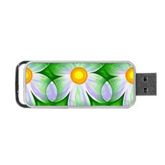 Seamless Repeating Tiling Tileable Flowers Portable Usb Flash (two Sides) by Wegoenart