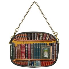 Books Library Bookshelf Bookshop Chain Purse (one Side)