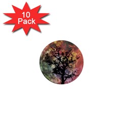 Full Moon Silhouette Tree Night 1  Mini Buttons (10 pack) 