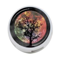 Full Moon Silhouette Tree Night 4-Port USB Hub (One Side)