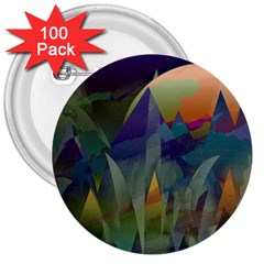 Mountains Abstract Mountain Range 3  Buttons (100 Pack)  by Wegoenart