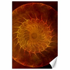 Orange Warm Hues Fractal Chaos Canvas 20  X 30  by Wegoenart