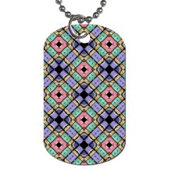 Pattern Wallpaper Background Abstract Geometry Dog Tag (one Side) by Wegoenart