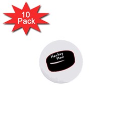 Hockey Mom Puck 1  Mini Buttons (10 Pack)  by Arcade