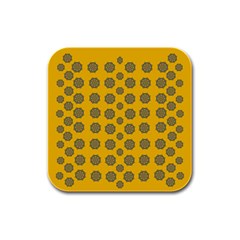 Sensational Stars On Incredible Yellow Rubber Square Coaster (4 Pack)  by pepitasart