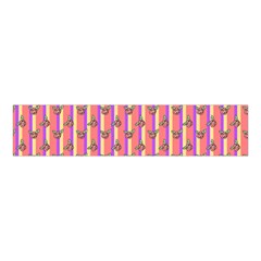 Pink Stripe & Roses Velvet Scrunchie by charliecreates