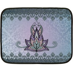 Abstract Decorative Floral Design, Mandala Fleece Blanket (mini) by FantasyWorld7