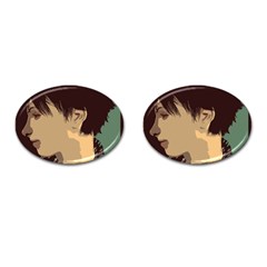 Punk Face Cufflinks (oval)