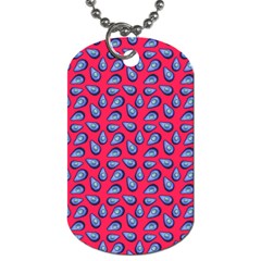 Tropical Pink Avocadoes Dog Tag (one Side)