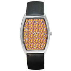 Tropical Orange Avocadoes Barrel Style Metal Watch by snowwhitegirl