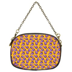 Tropical Orange Avocadoes Chain Purse (two Sides)