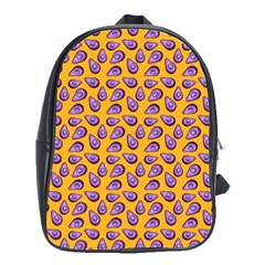 Tropical Orange Avocadoes School Bag (large)