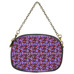 Lazy Cat Floral Pattern Lilac Polka Chain Purse (two Sides)