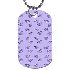 Zodiac Bat Lilac Dog Tag (one Side)
