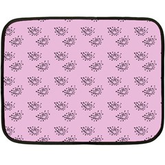 Zodiac Bat Pink Fleece Blanket (mini) by snowwhitegirl