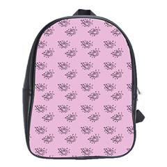 Zodiac Bat Pink School Bag (large)