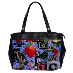 Vintage Girls Floral Collage Oversize Office Handbag by snowwhitegirl