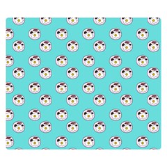 English Breakfast Aqua Double Sided Flano Blanket (small) 